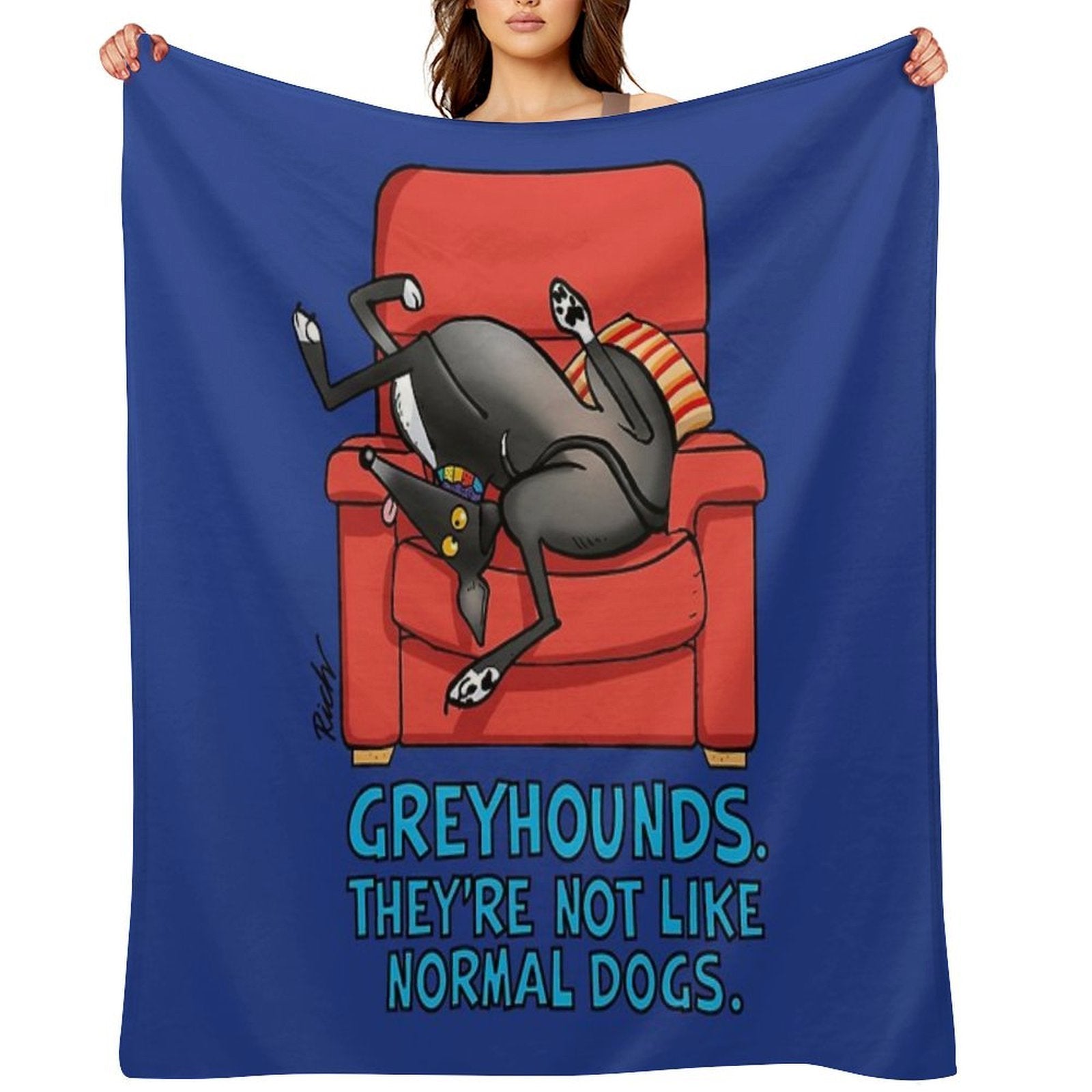 They're Not Like Normal Dogs Multi-functional Throw Blanket