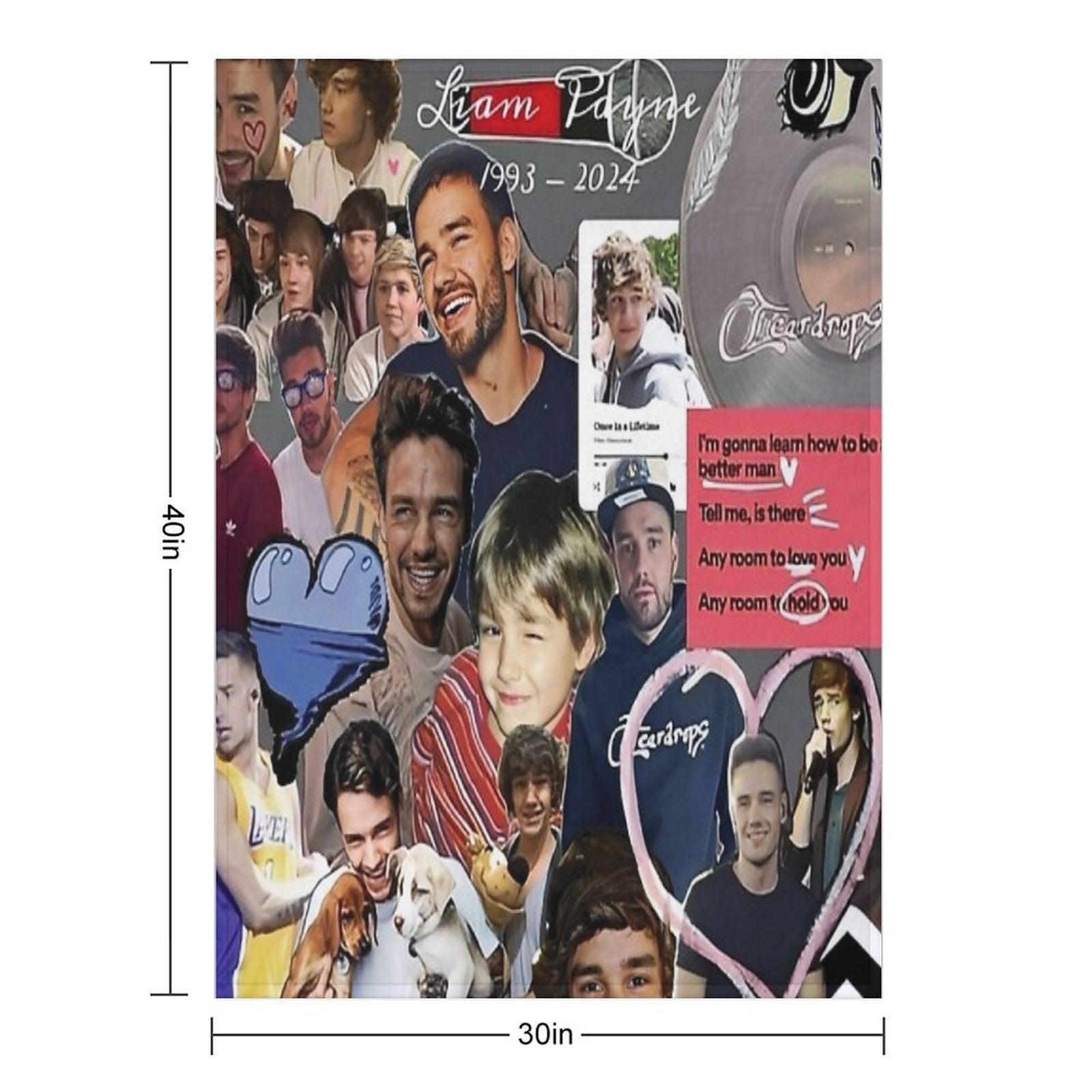 LIAM PAYNE Comfort Throw Blanket