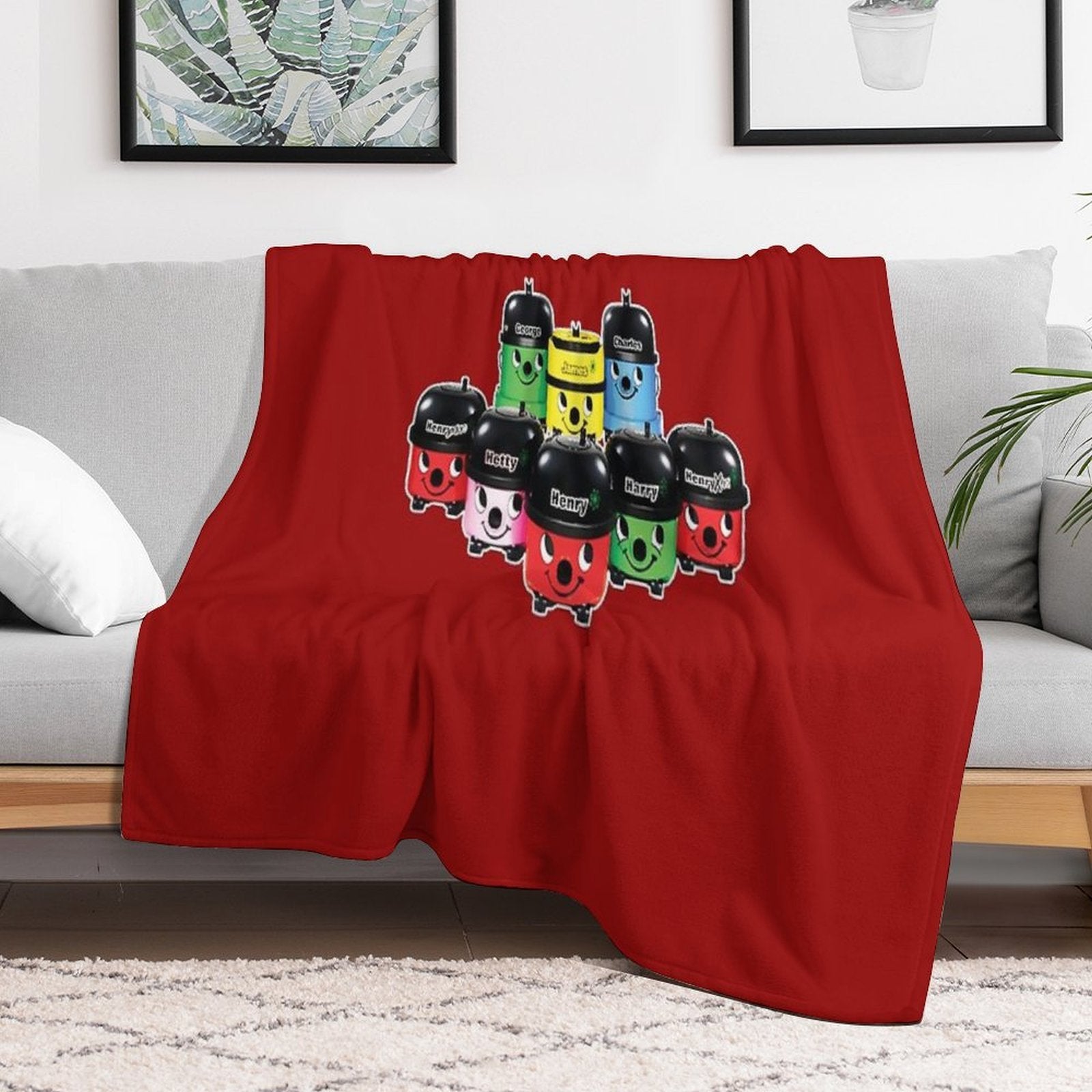 Henry Hoover And Friends Premium Throw Blanket