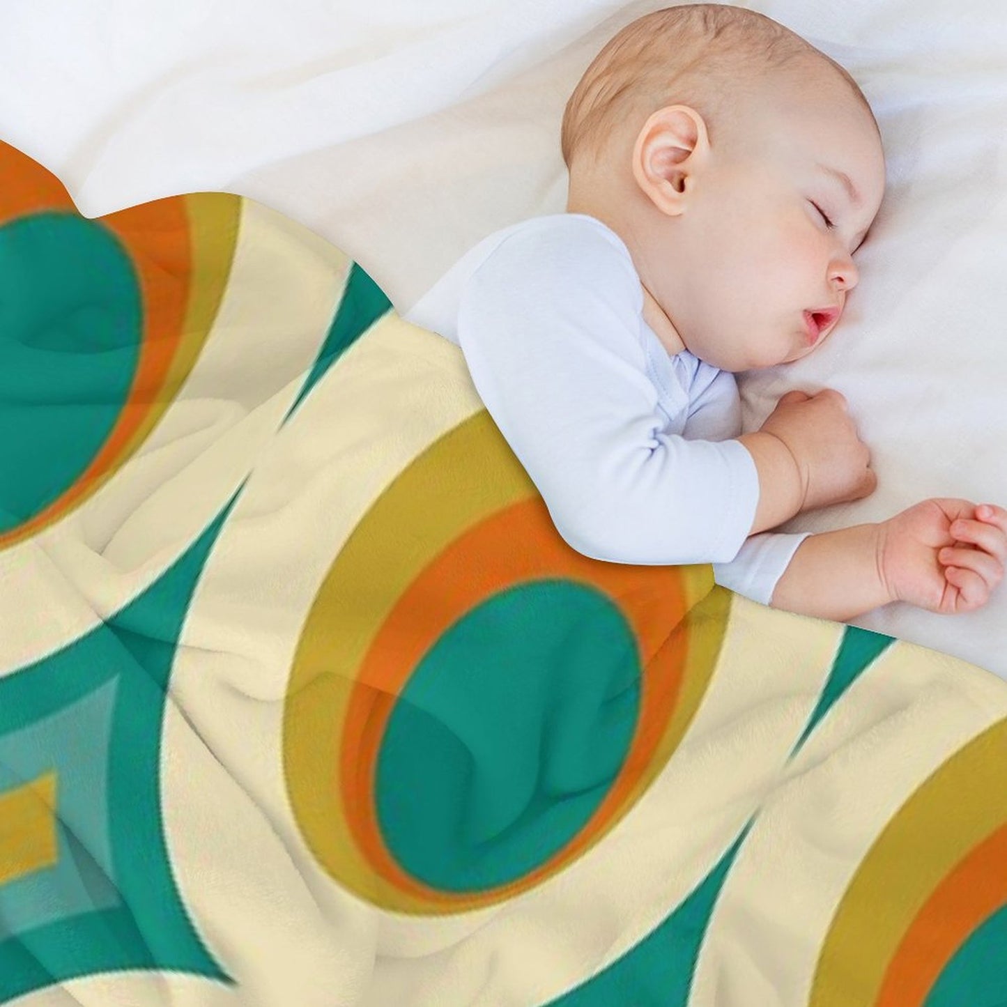 Mid-Century Modern Splash All-season Throw Blanket