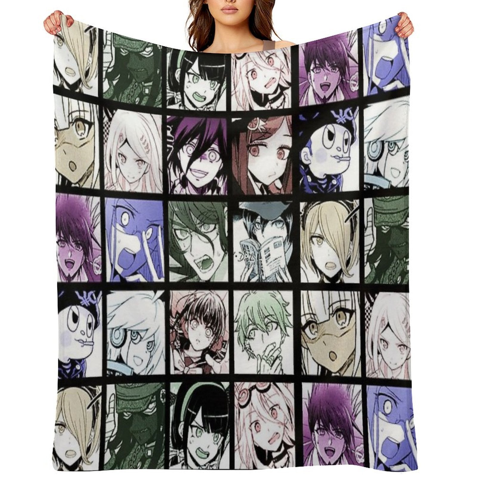 DRV3 Manga Collection (Colored) Gift-ready Throw Blanket