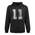 Number 11 Vintage Eleven Sports Design Layering Staple Hoodie