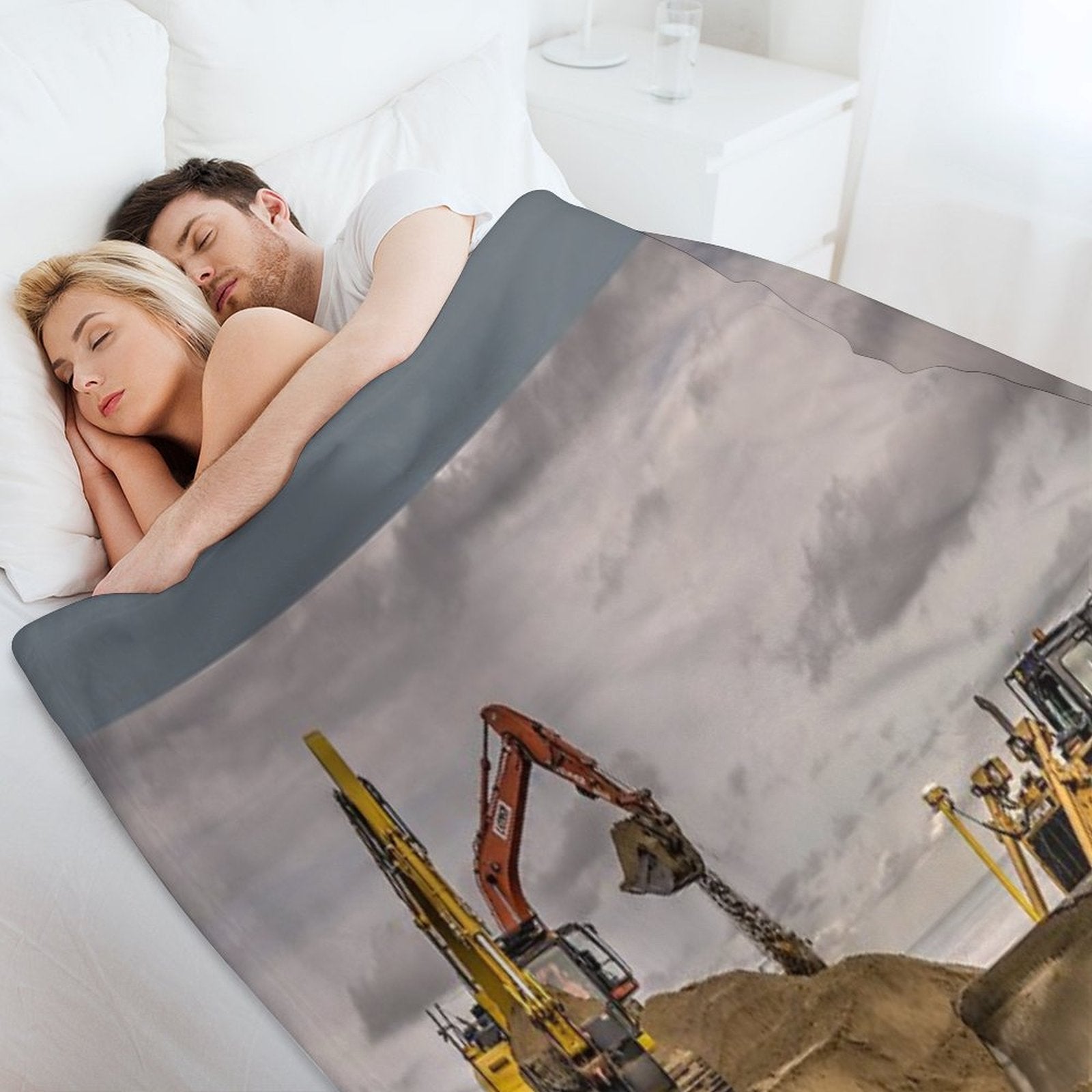 Digging And Dozing Anti-pilling Throw Blanket