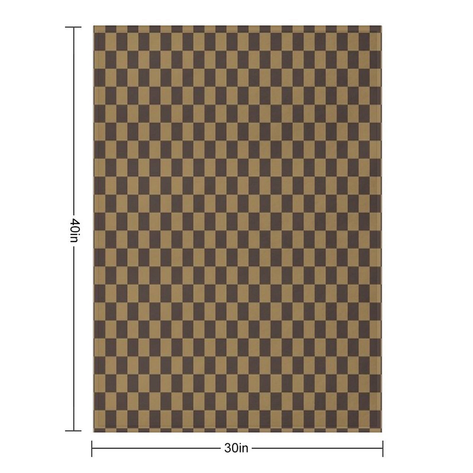 Stylish Checkered Pattern Small Squares Velvety-soft Throw Blanket