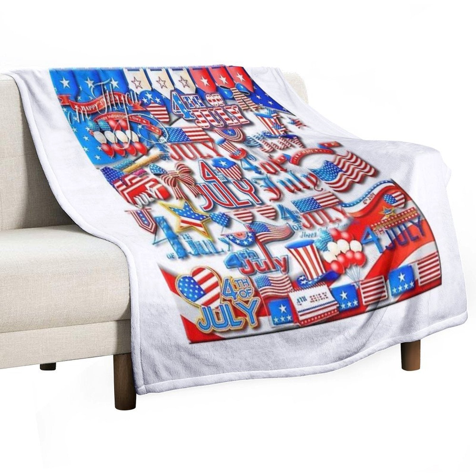 USA- America  4 July Comfort Throw Blanket