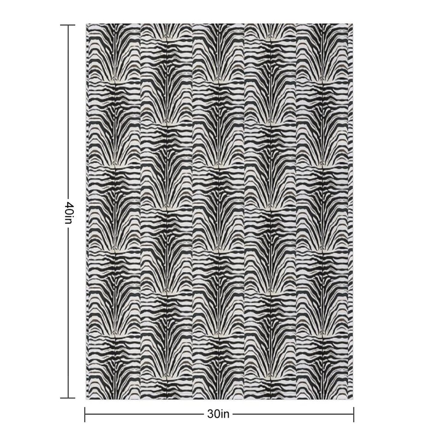 Zebra Anti-pilling Throw Blanket