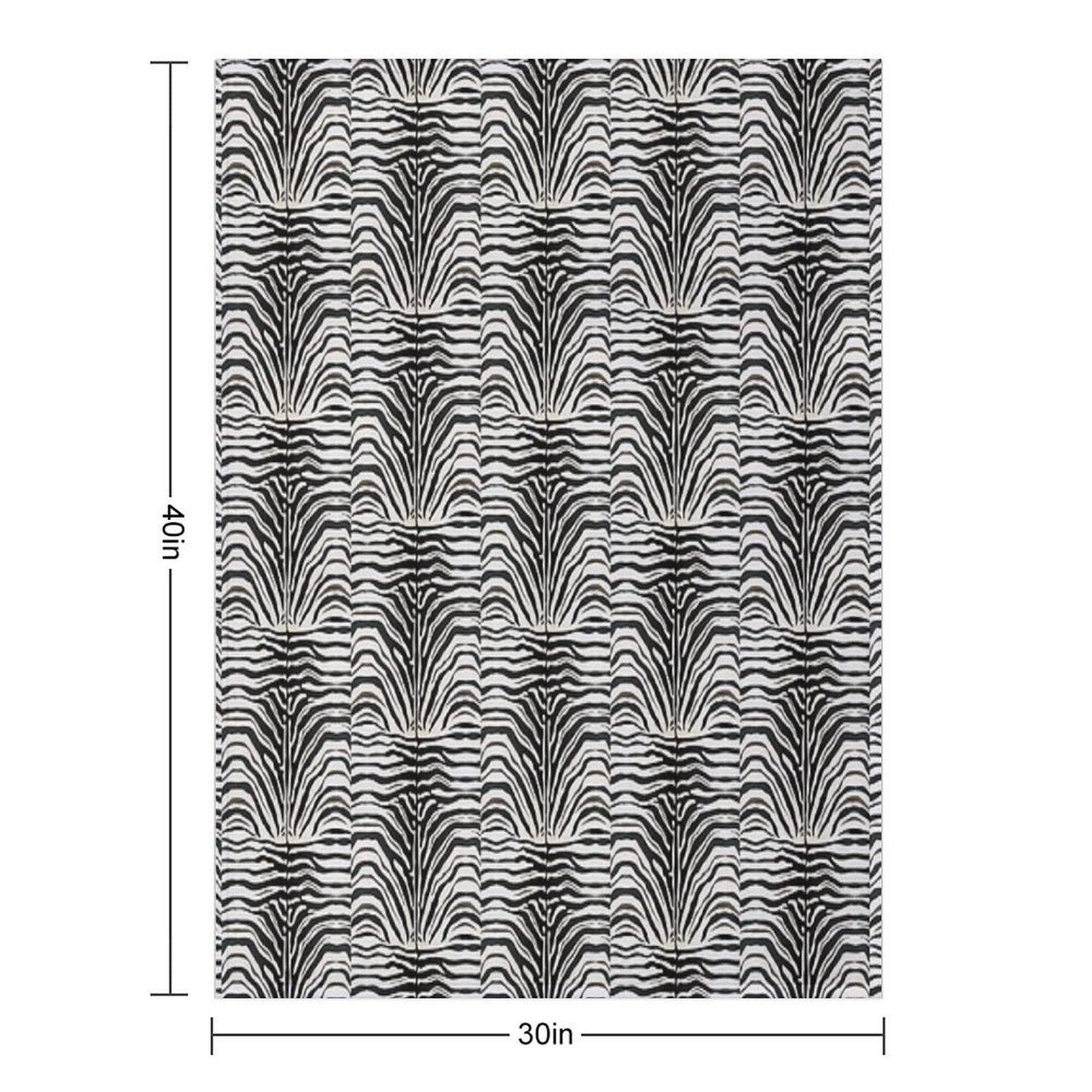 Zebra Anti-pilling Throw Blanket