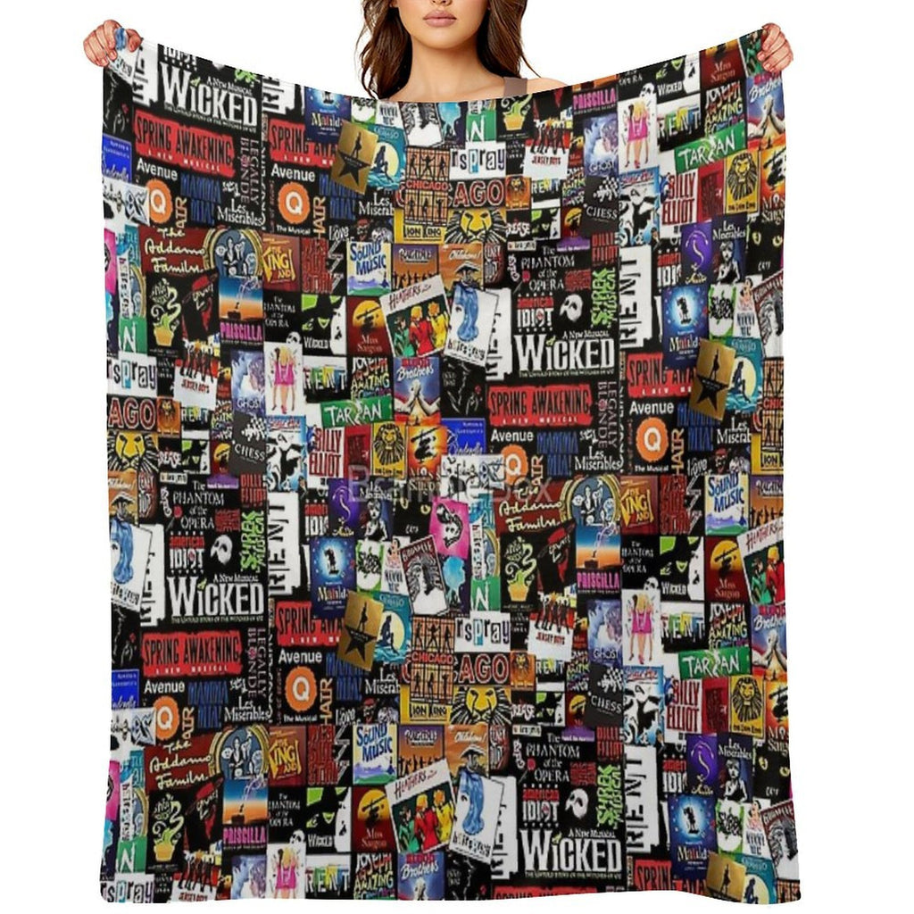Collage II Musical Gift-ready Throw Blanket