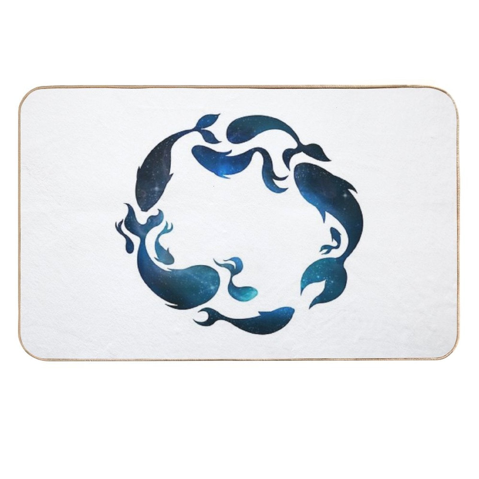Aquatic Galaxy  Dirt-Trapping Bath Mat