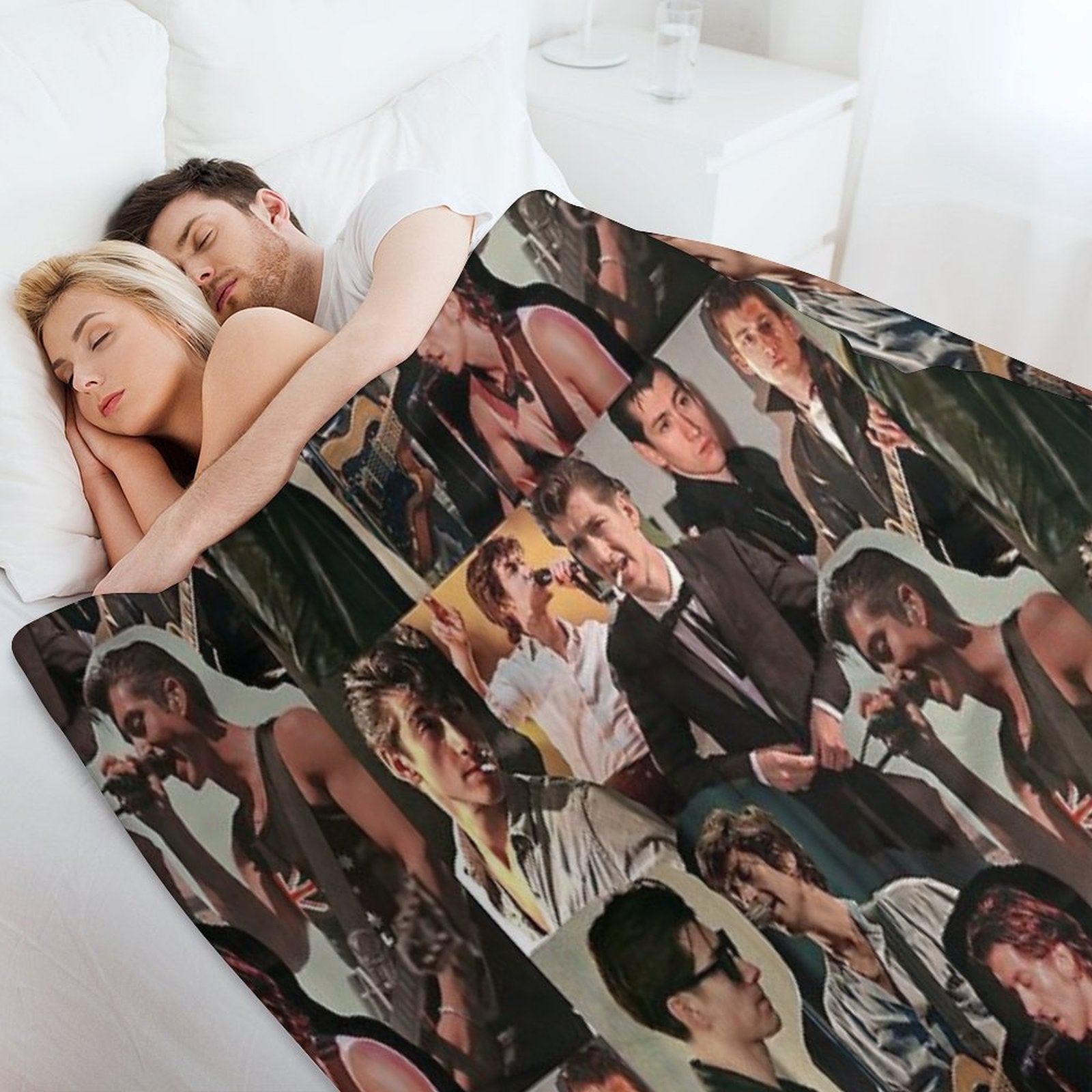 Alex Turner Arctic Monkeys Collage Gift-ready Throw Blanket