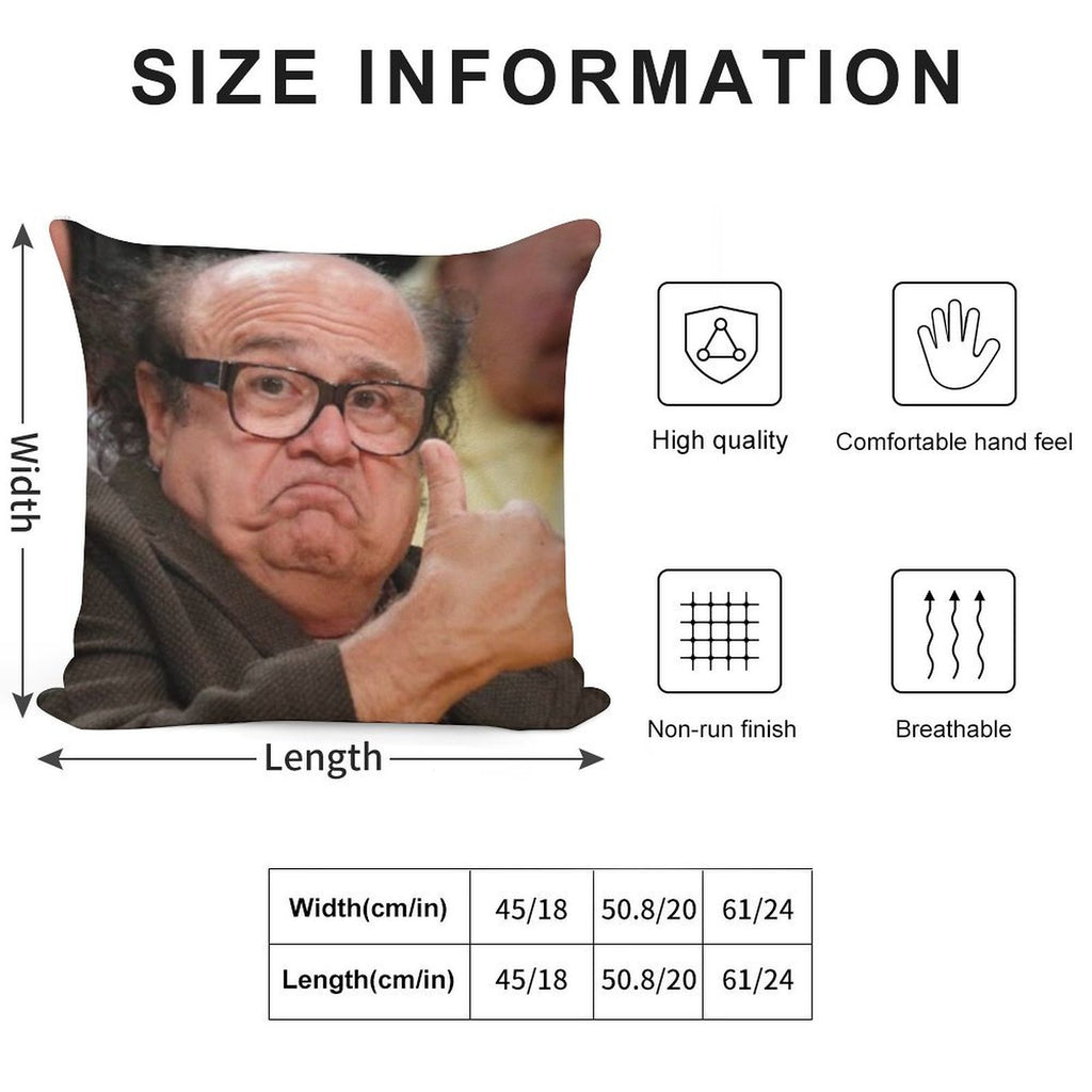 Danny Devito Approves Soft Multiple Sizes Throw Pillow