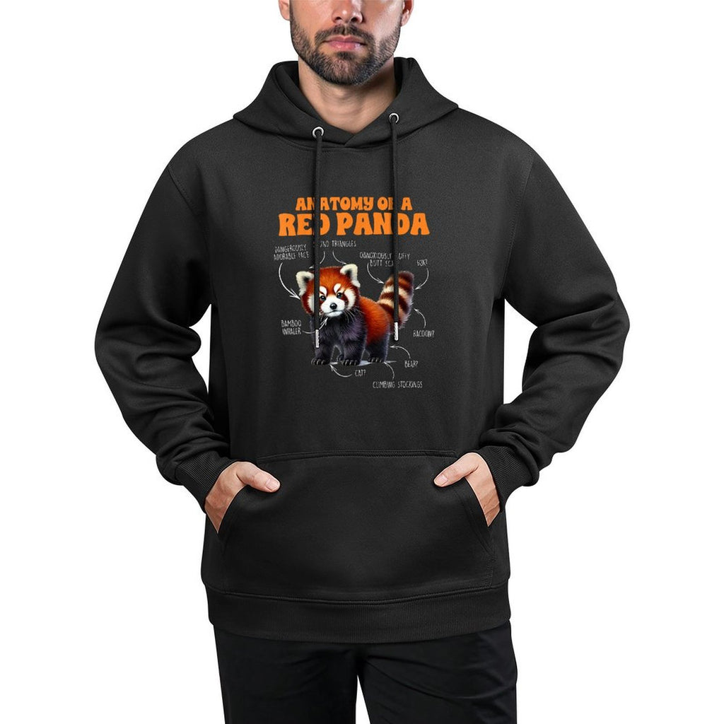 Red Panda Lover Animal Lover Anatomy Of A Red Panda Pilling-Resistant Hoodie