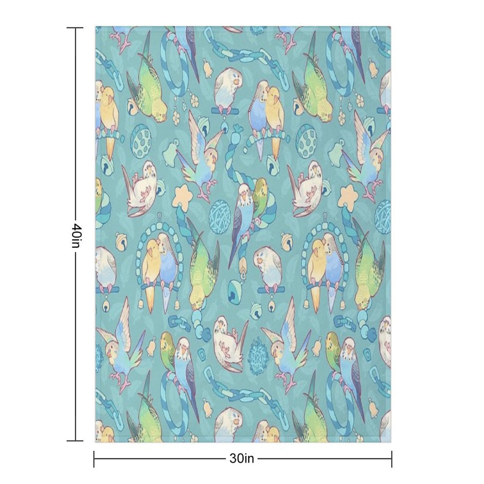 Budgie Bunch Bubblegum Ice Cream Flavored Plush Throw Blanket