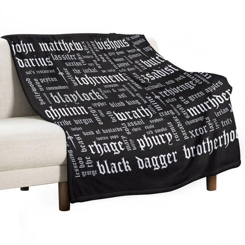 BDB Word Cloud Landscape - Updated Travel-friendly Throw Blanket