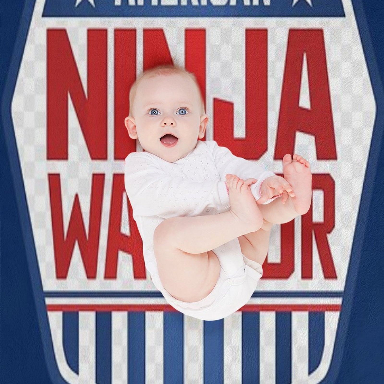 American Ninja Warrior Kids Camo Travel-friendly Throw Blanket