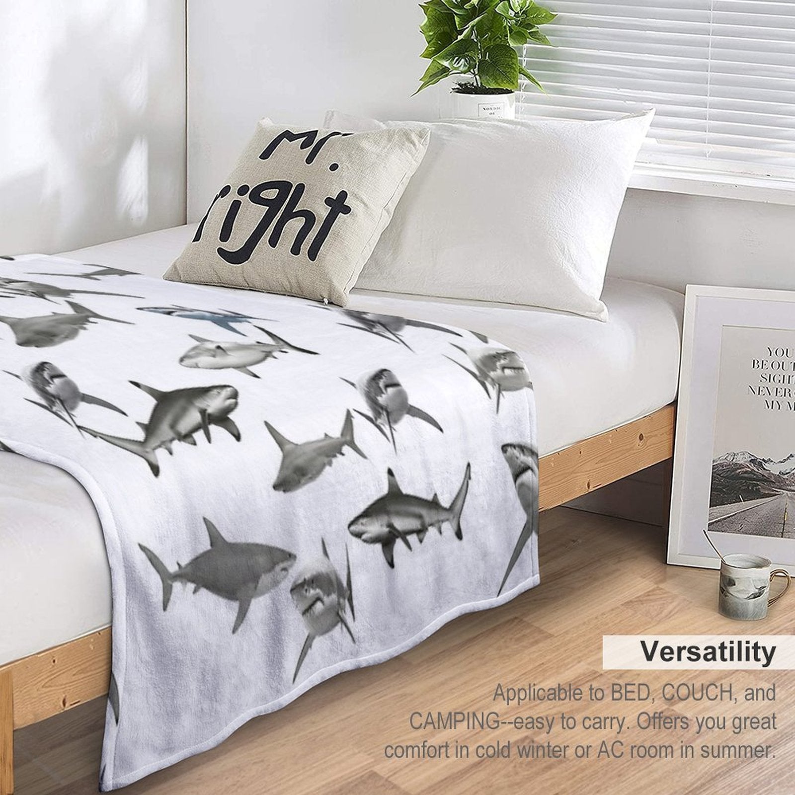Shark Eco-conscious Throw Blanket