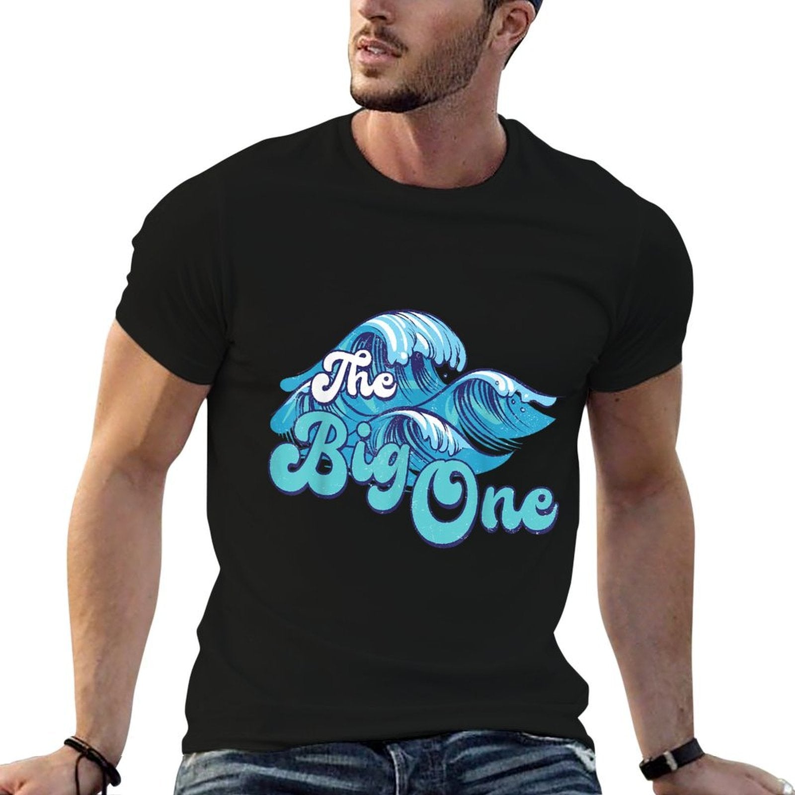 The Big One Surf Birthday Beach Theme Family Matching  Odor-resistant T-Shirt