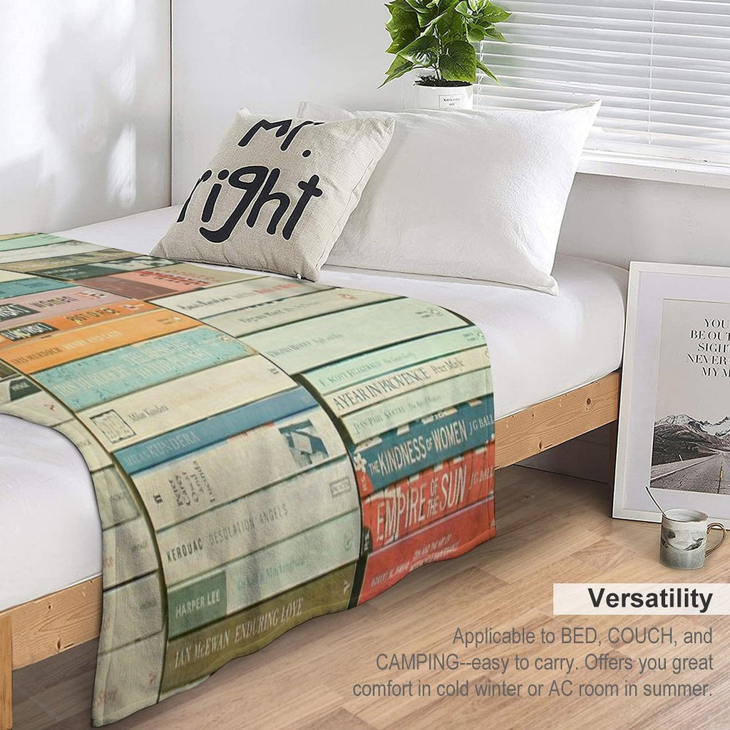 Bookworm Gift-ready Throw Blanket