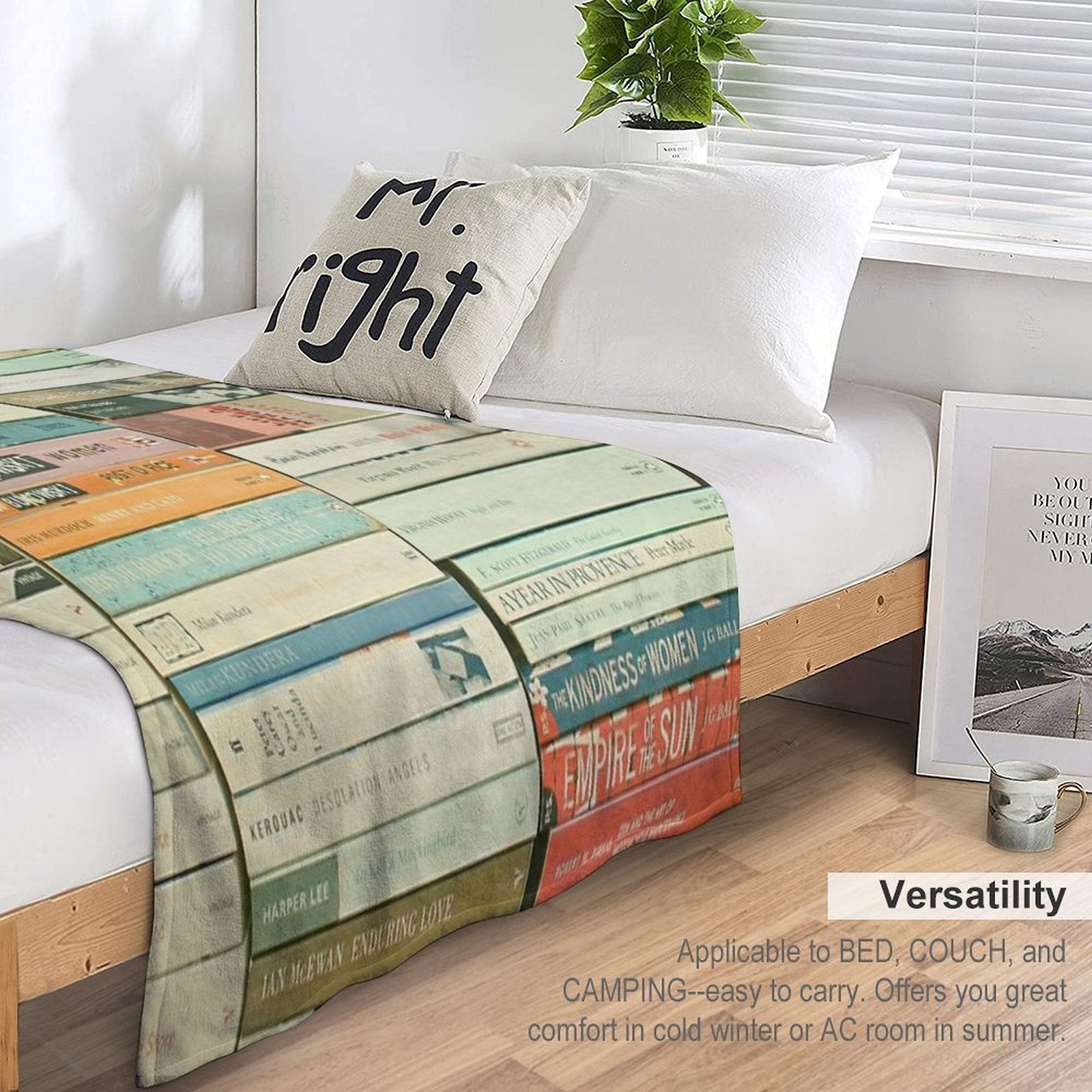 Bookworm Gift-ready Throw Blanket