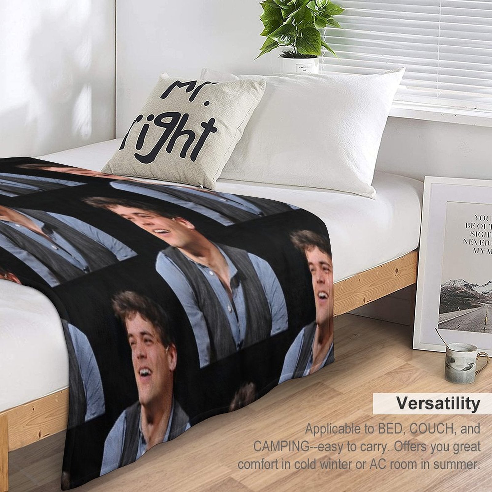 Jeremy Jordan Newsies All-season Throw Blanket