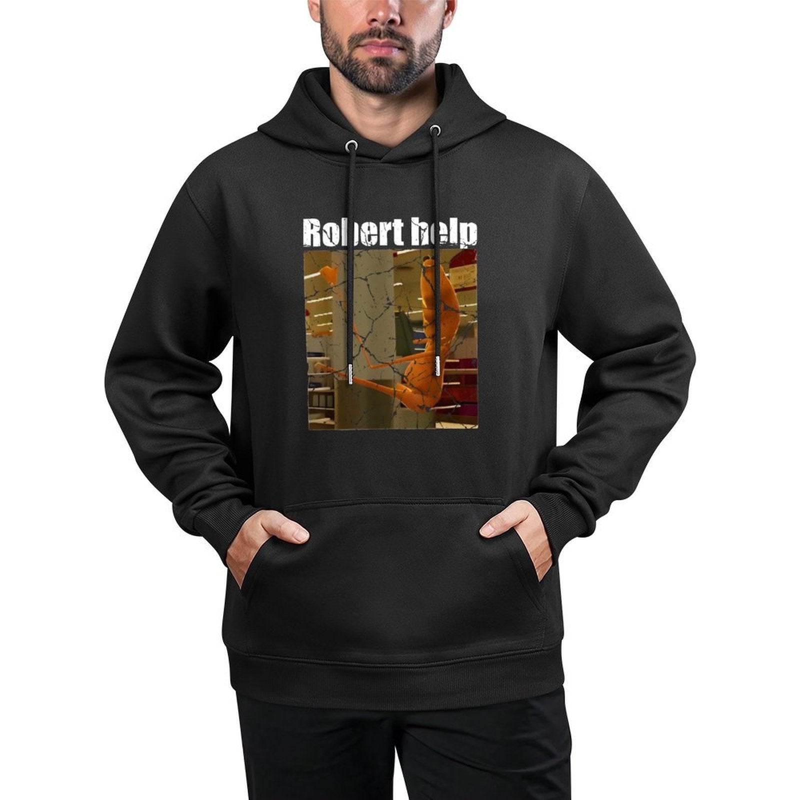 Marcus The Worm Robert Help Funny Meme All-Day Comfort Hoodie