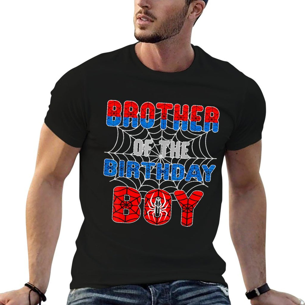 Spider Web Birthday Party Brother of The Birthday Boy  Breathable T-Shirt