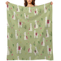Cute Pattern for Alpaca Versatility Throw Blanket