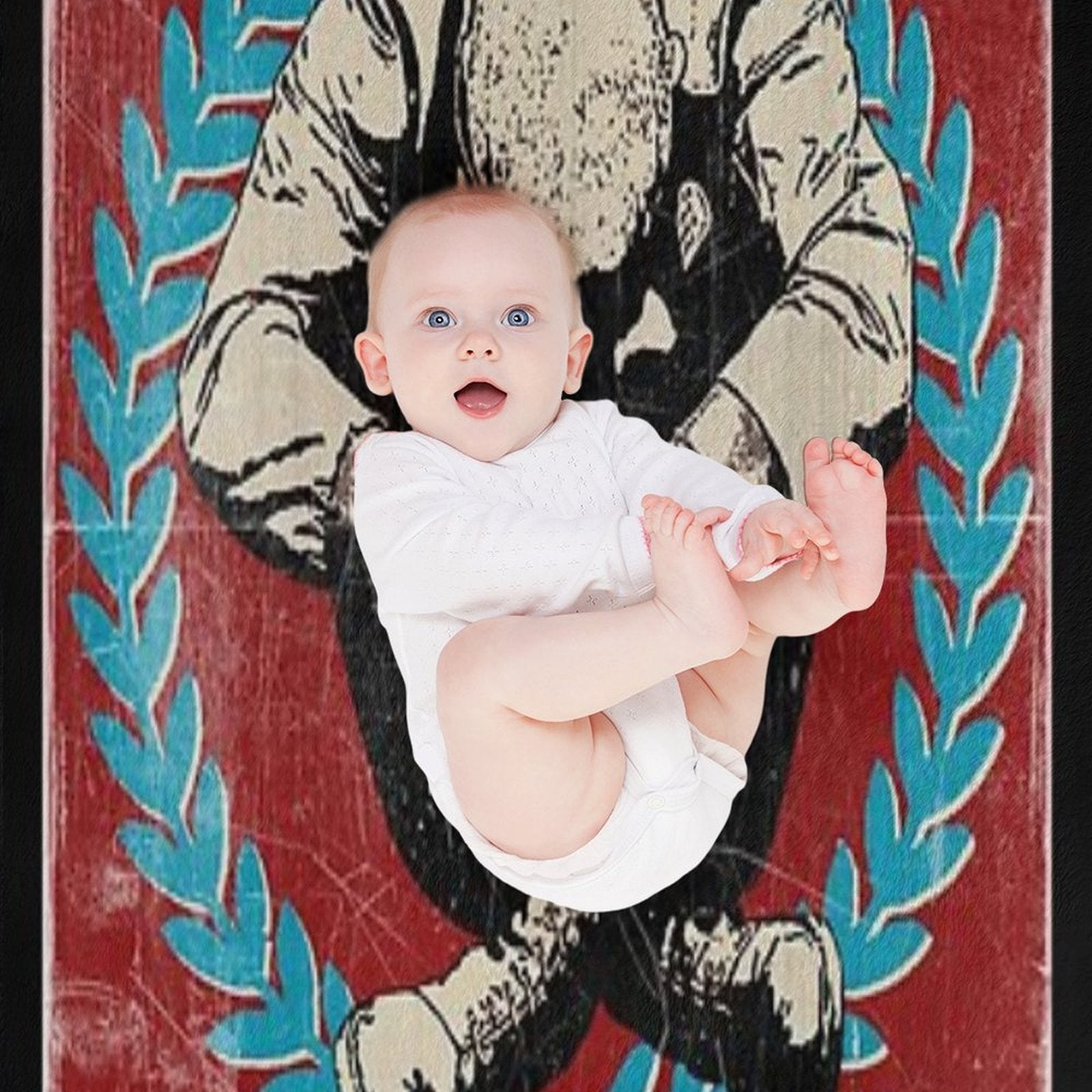Skinhead And Proud Compact Throw Blanket