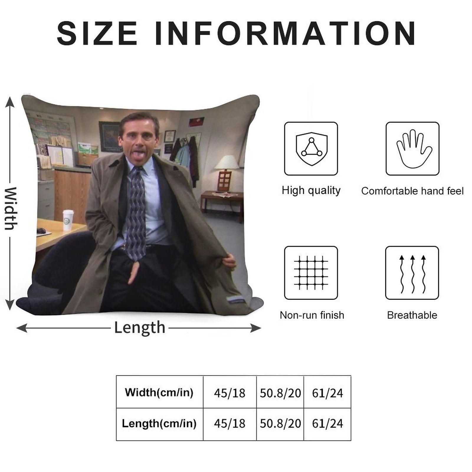 Michael Scott Soft Ultra-Soft Texture Throw Pillow