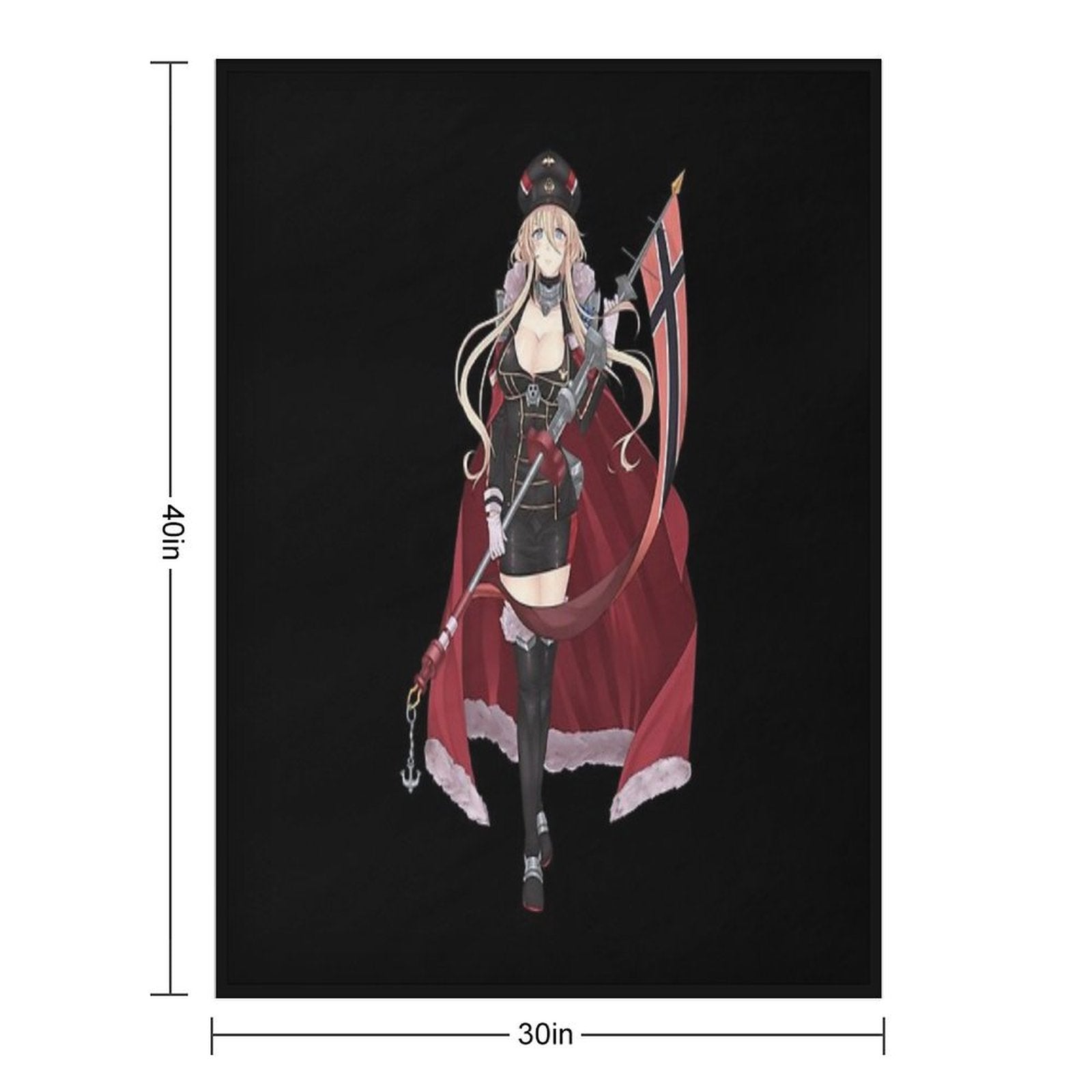 Azur Lane Bismarck Eco-conscious Throw Blanket