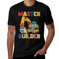 Master Builder Toys For Kids Men Building Blocks Excavator Comfortable T-Shirt