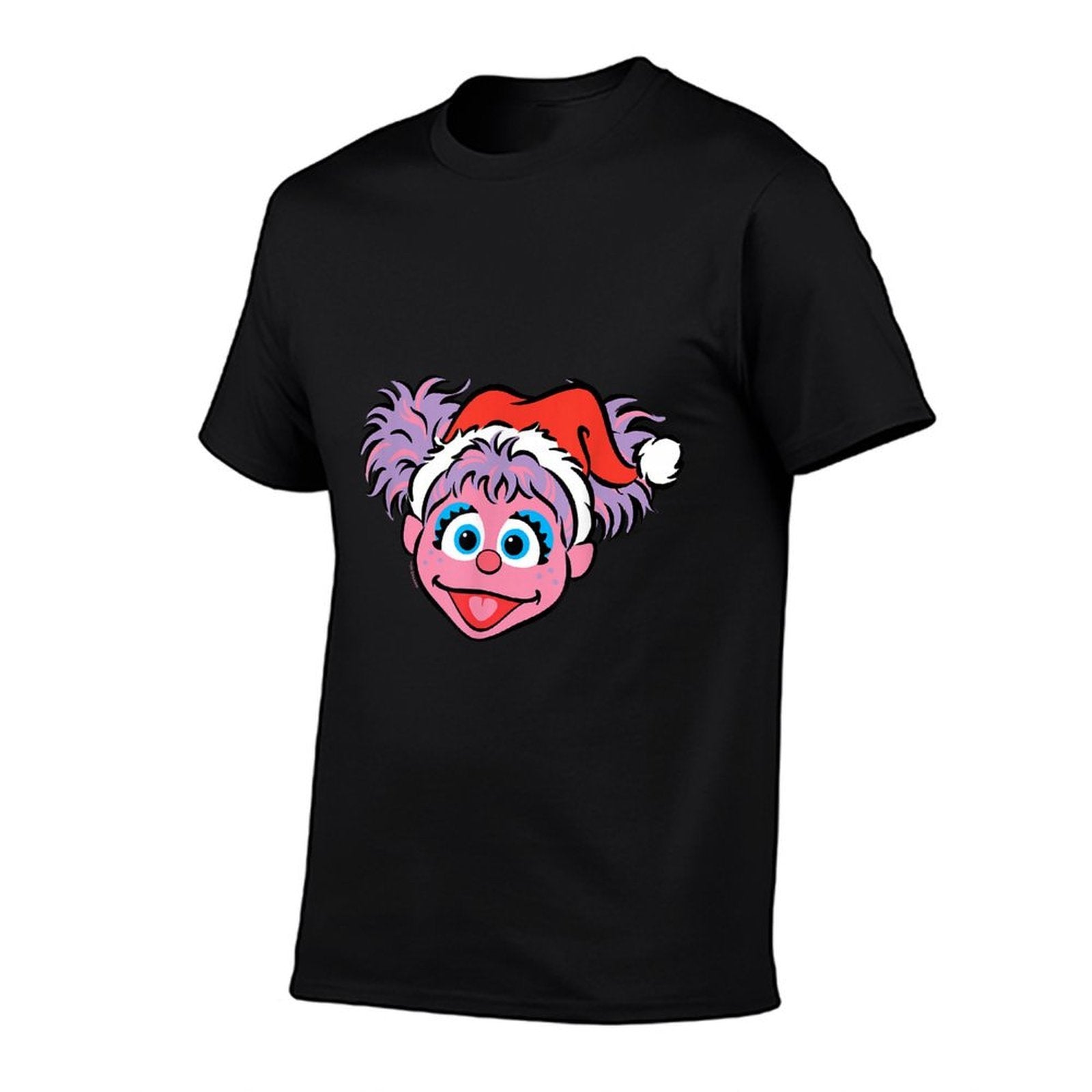 Sesame Street Christmas Santa Hat Abby Cadabby Face  Graphic-printed T-Shirt