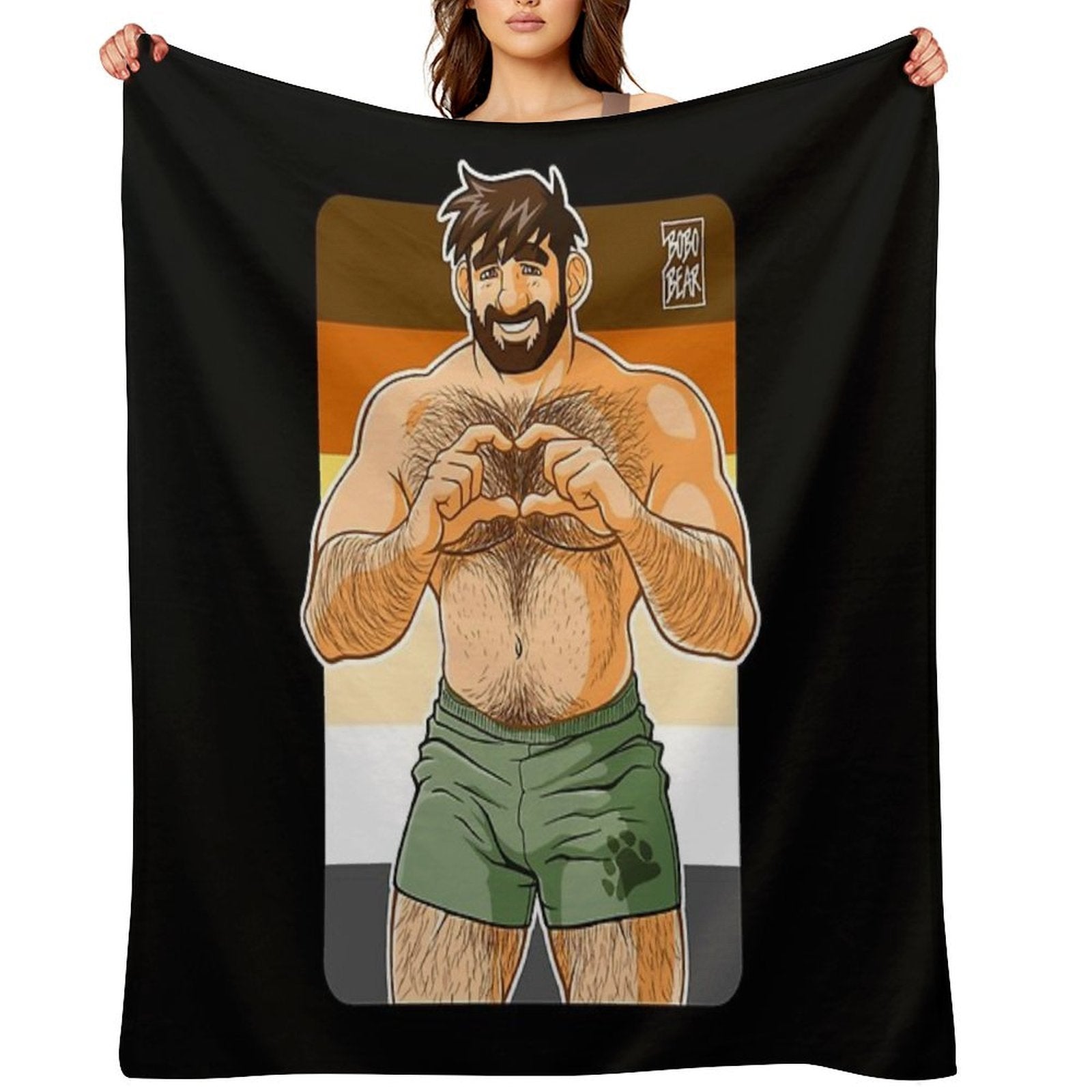 ADAM I LOVE YOU - BEAR PRIDE All-season Throw Blanket