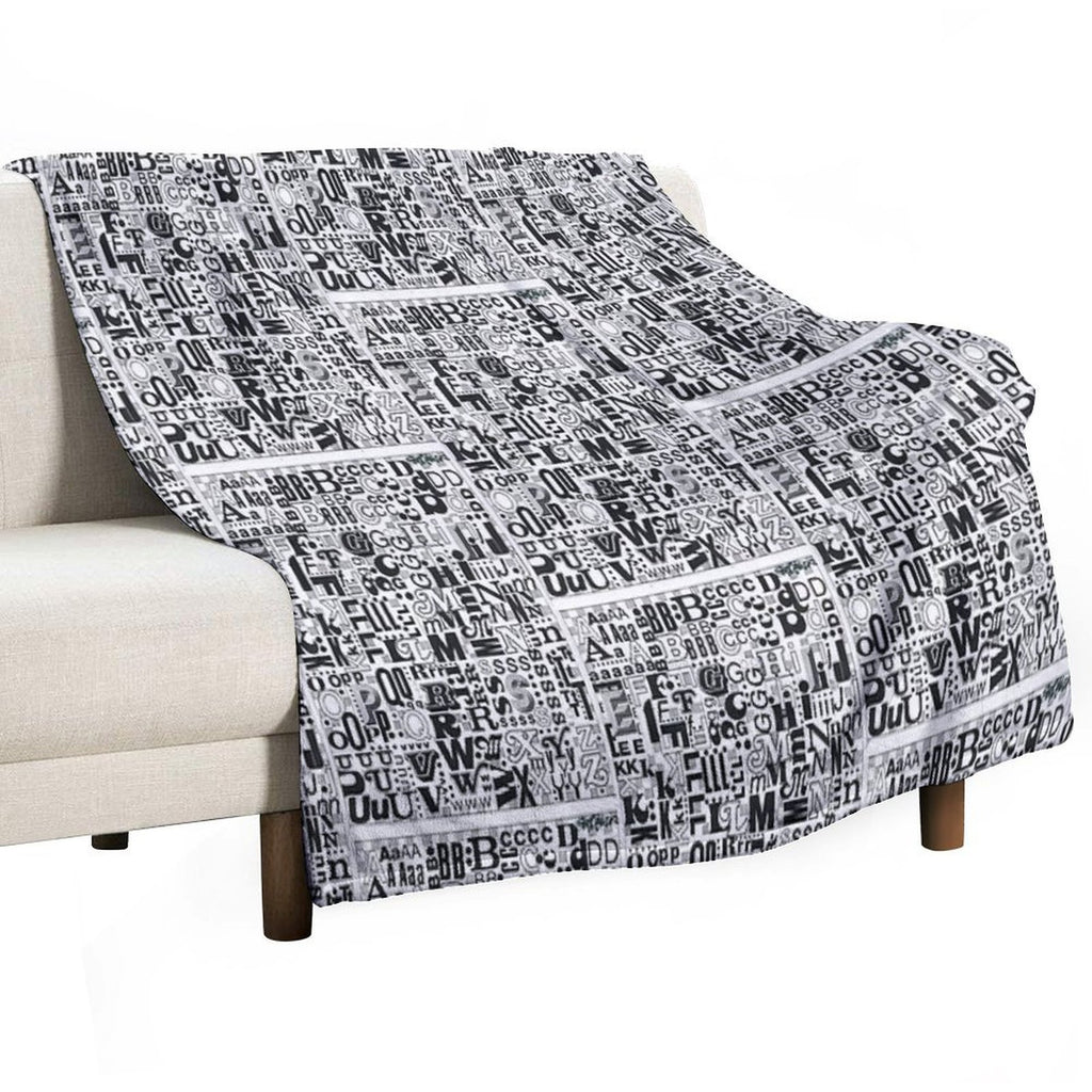 Alphabet Soup Compact Throw Blanket
