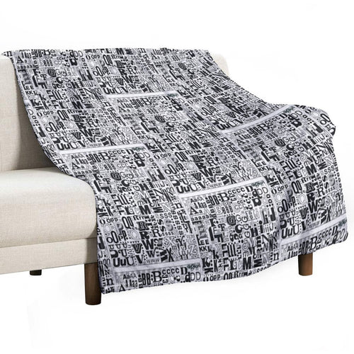Alphabet Soup Compact Throw Blanket