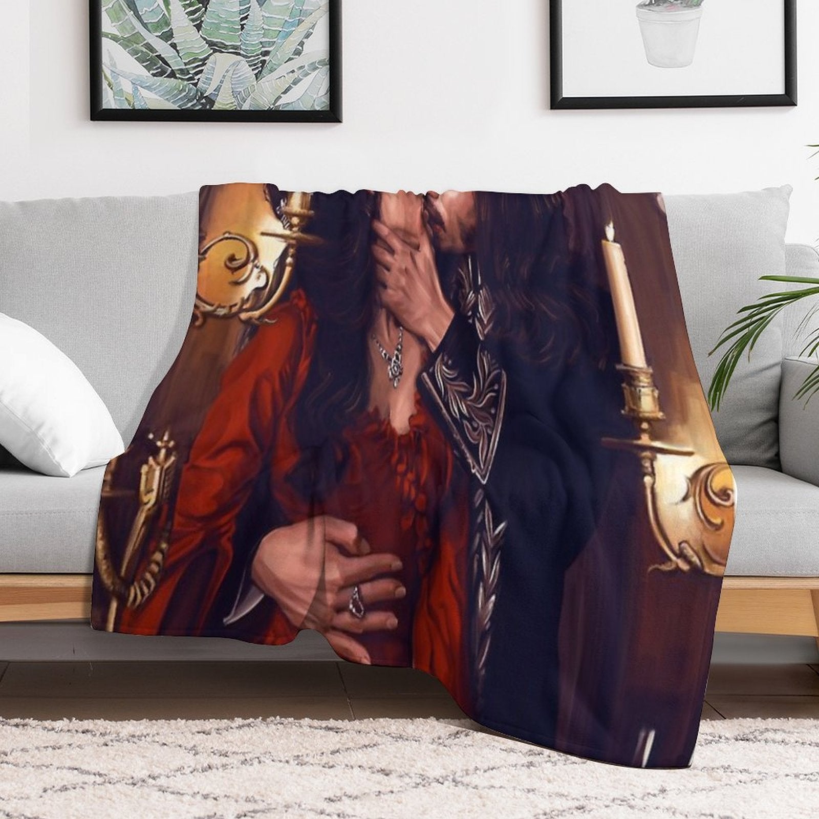 Dracula Plush Throw Blanket