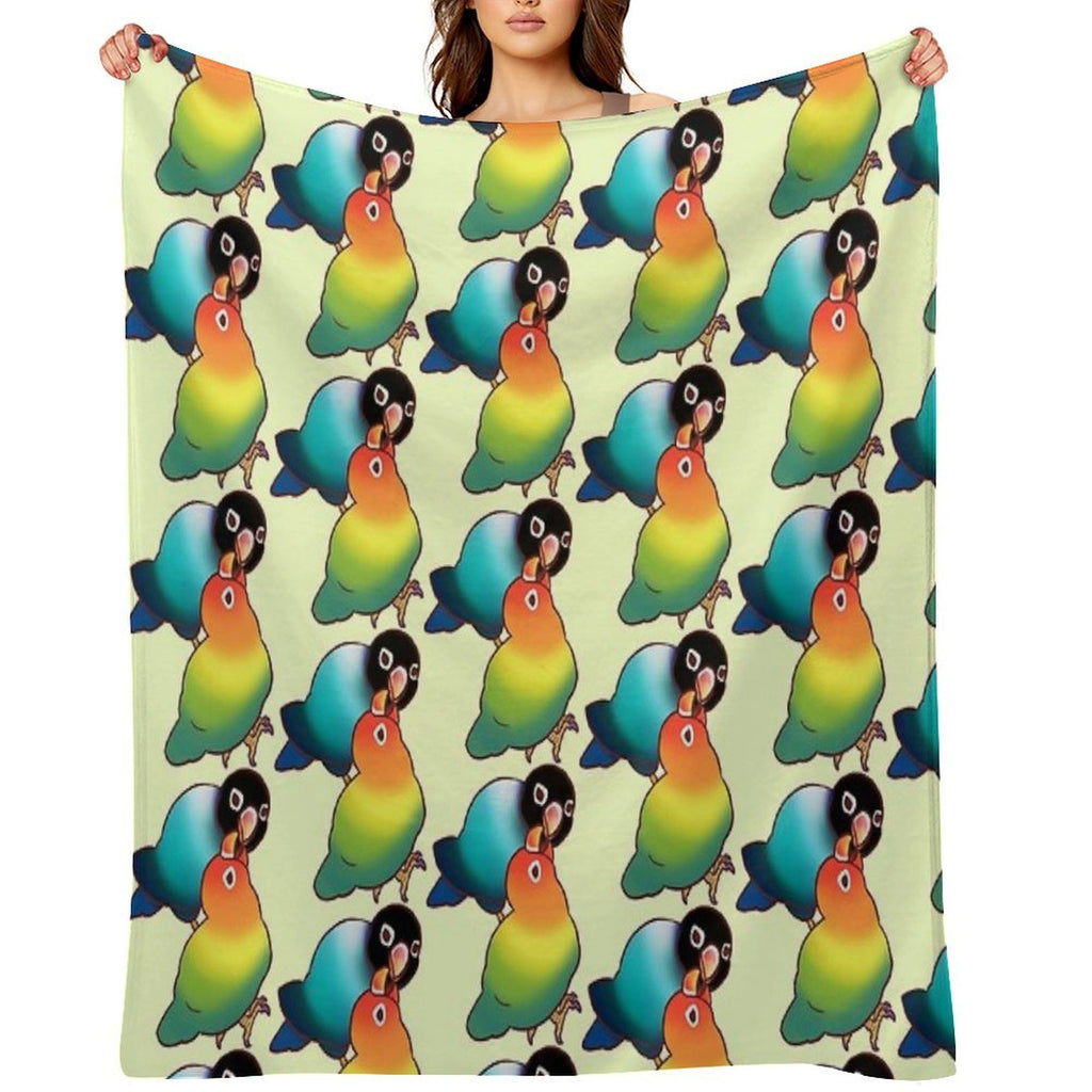 LOVEBIRDS T-SHIRTS Multi-functional Throw Blanket