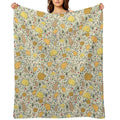 Capybaras in Gold Eco-conscious Throw Blanket