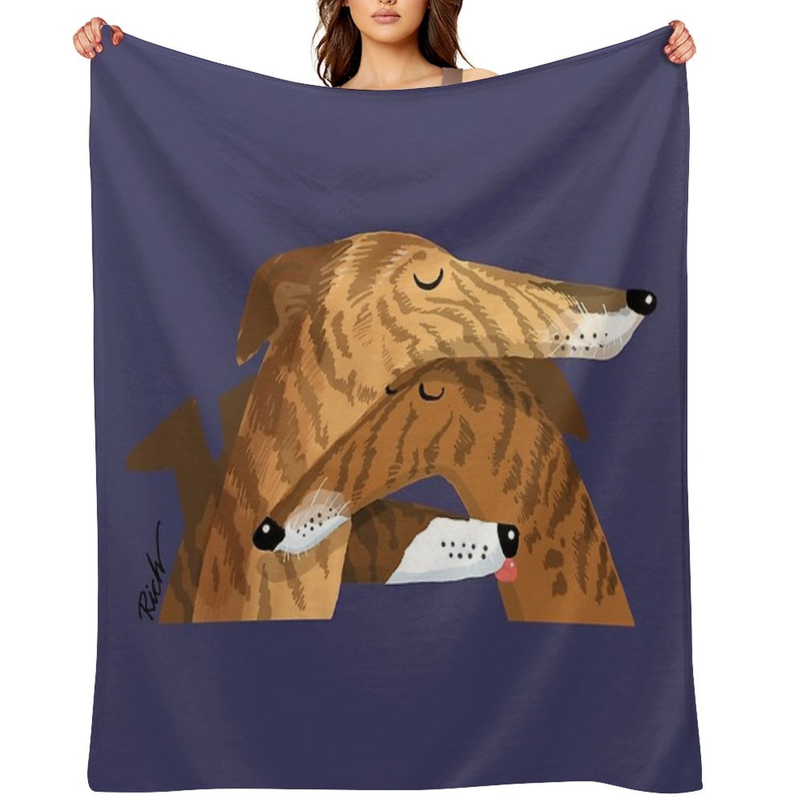 Brindle-ish Allsorts Shrink-resistant Throw Blanket