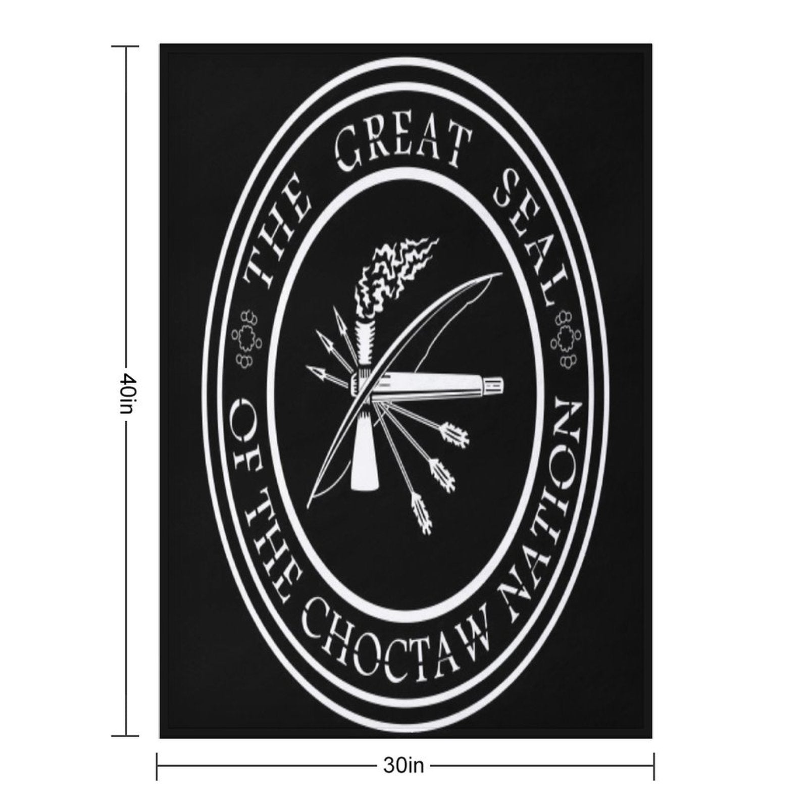 Choctaw Nation Wrinkle-free Throw Blanket