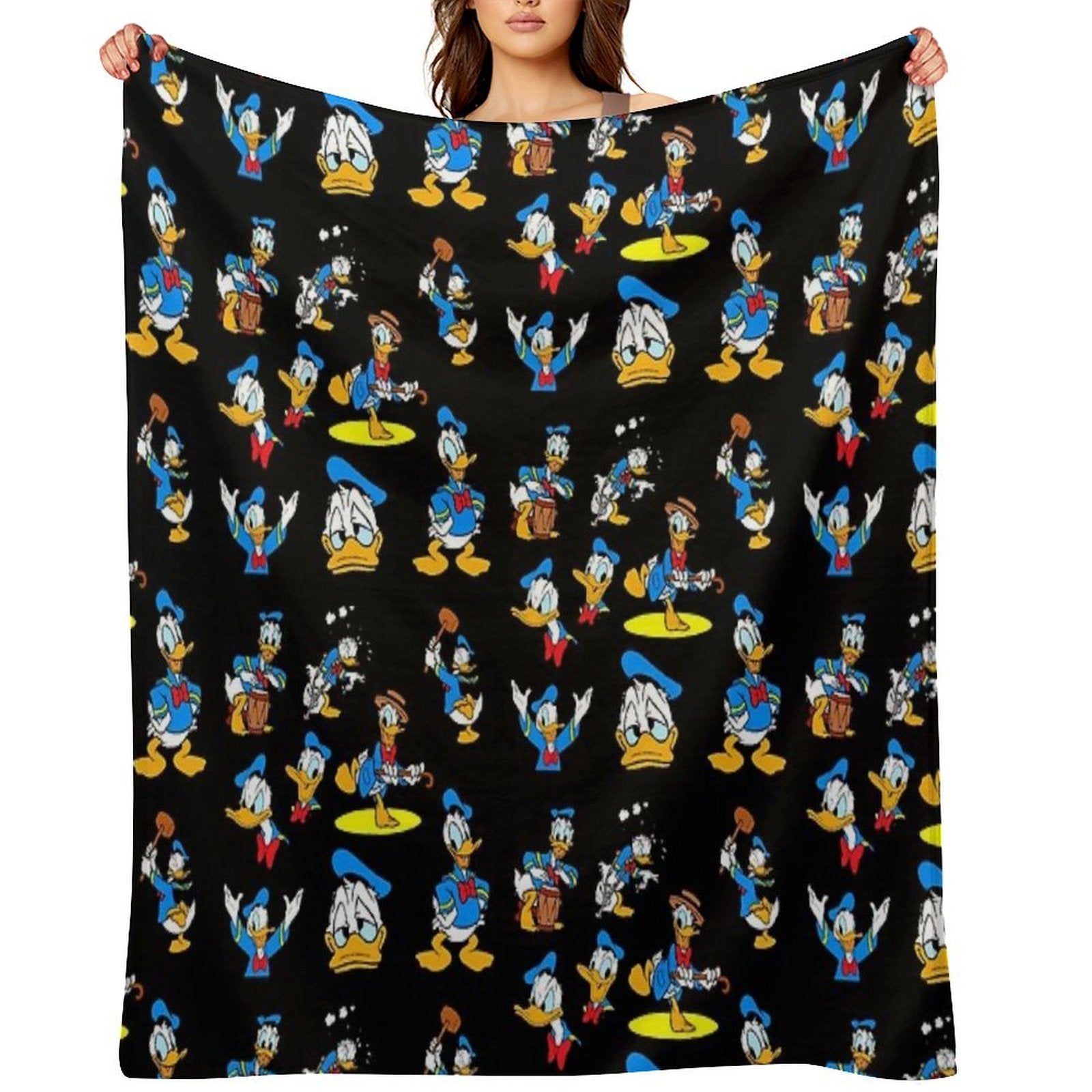 Donald Duck Collage Lightweight Throw Blanket