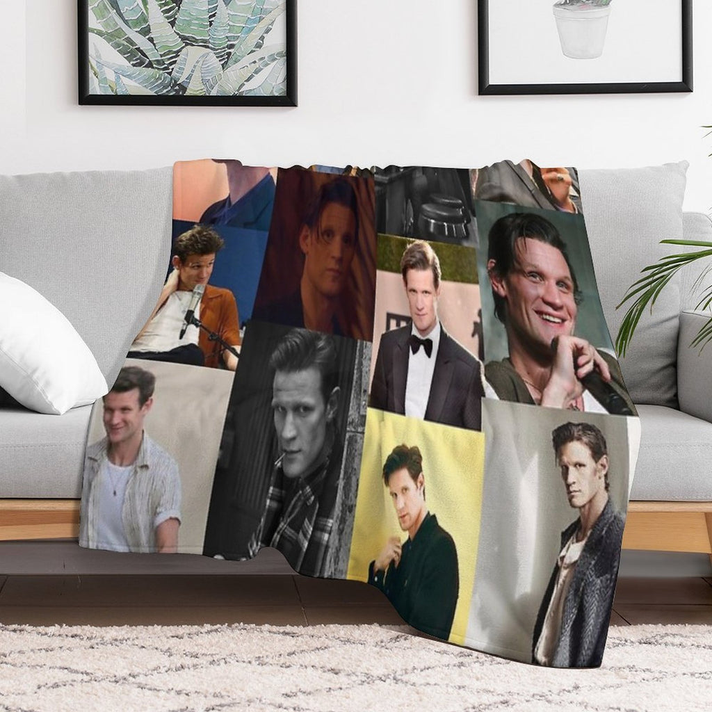 Matt Smith Picture Collage Gift-ready Throw Blanket