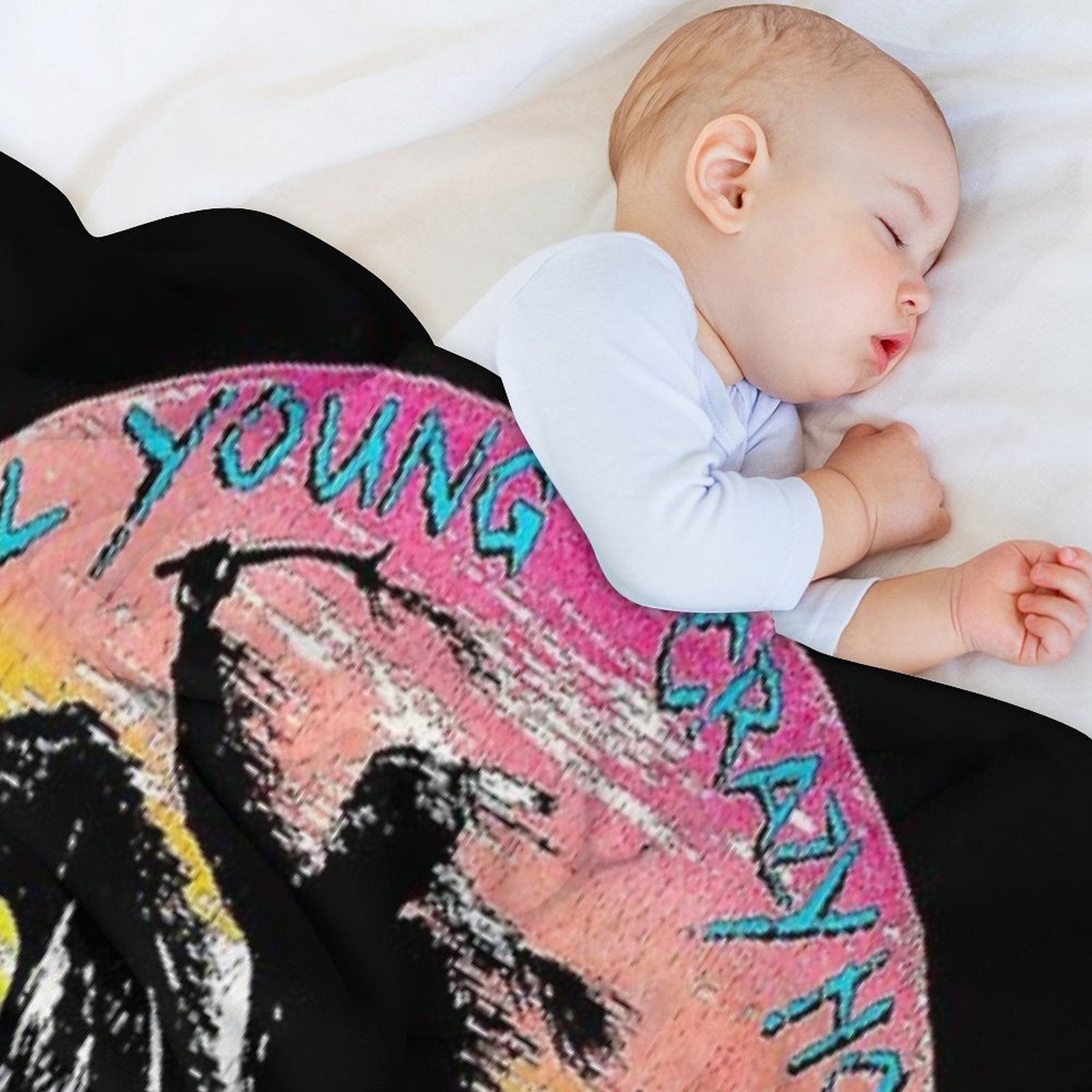 Ragged Glory. Travel-friendly Throw Blanket