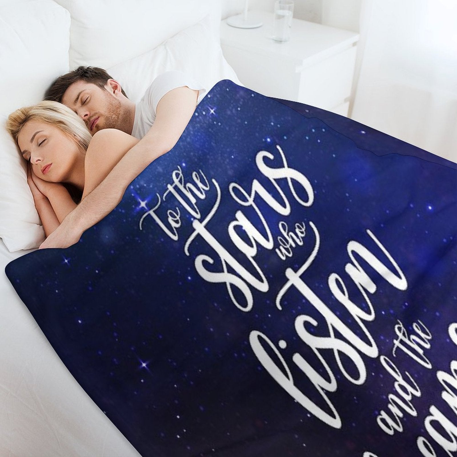 To The Stars Who Listen And The Dreams That Are Answered Anti-pilling Throw Blanket
