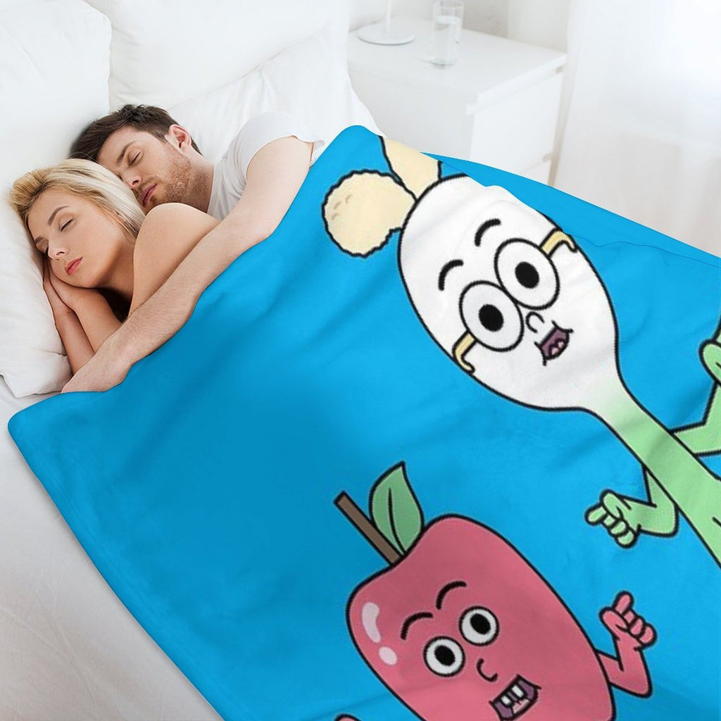 Apple And Onion Machine-washable Throw Blanket