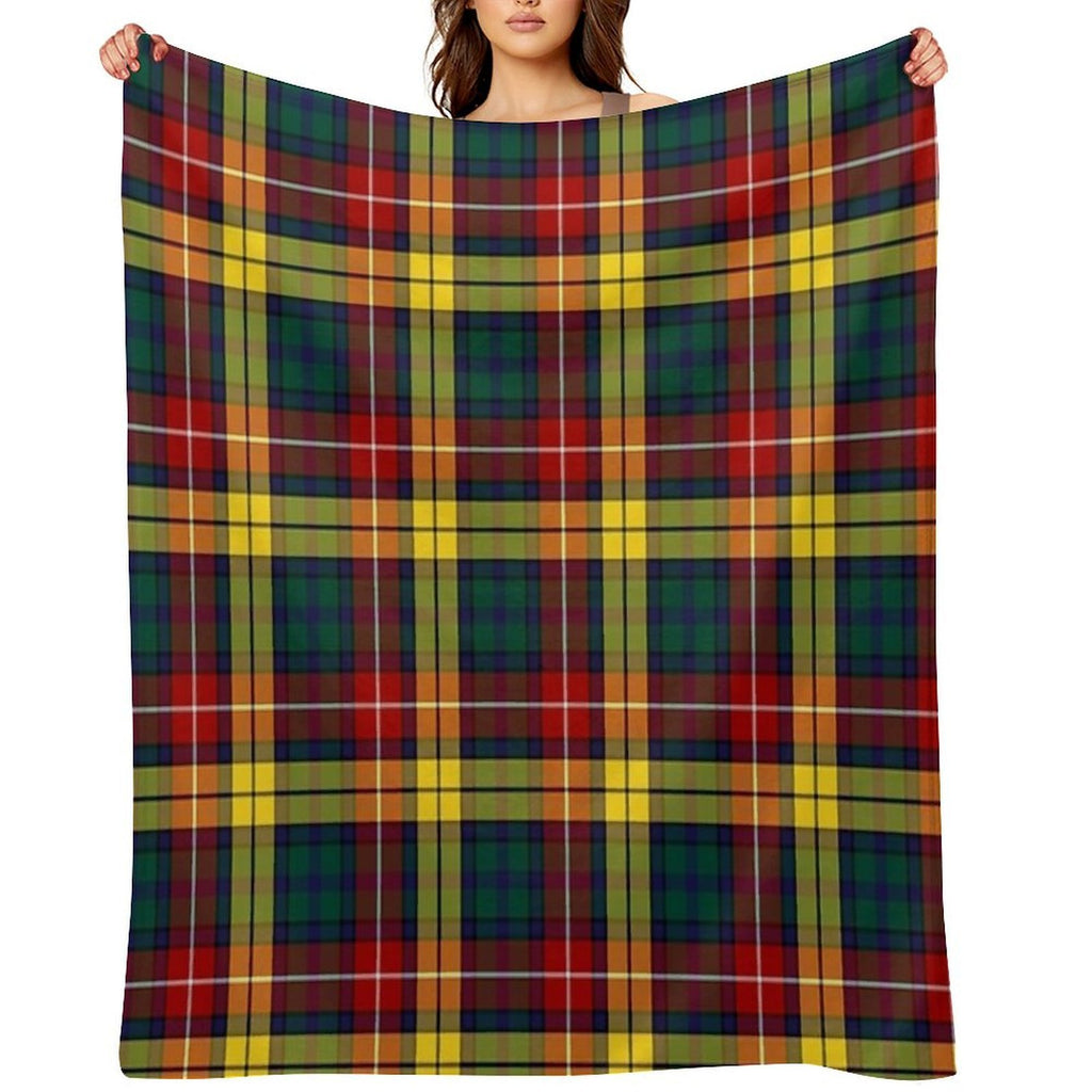 Buchanan Modern Hunting Tartan  Clan Buchanan  Cute Tartan Premium Throw Blanket
