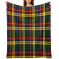 Buchanan Modern Hunting Tartan  Clan Buchanan  Cute Tartan Premium Throw Blanket
