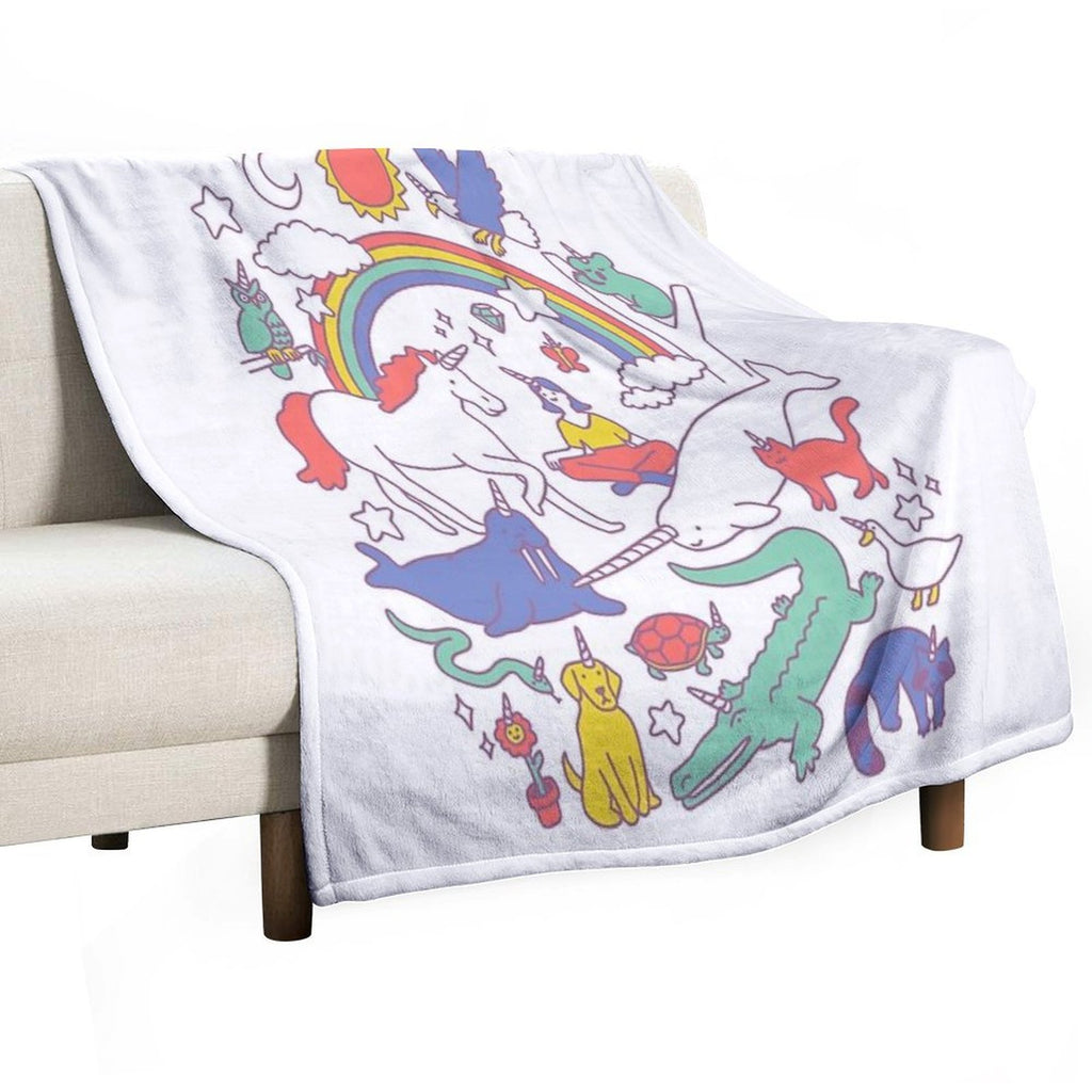 Unicorns! Premium Throw Blanket
