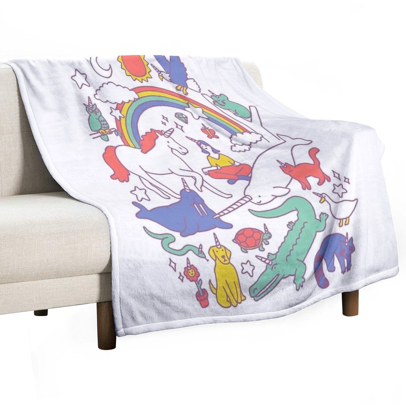Unicorns! Premium Throw Blanket
