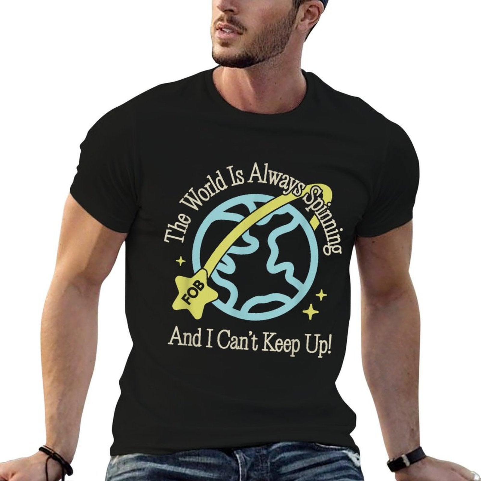 Fall Out Boy - World Spinning  Durable T-Shirt